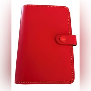 Coral Filofax Leather Planner